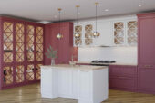 Кухня «Чиара» цвет марсала - изображение 1